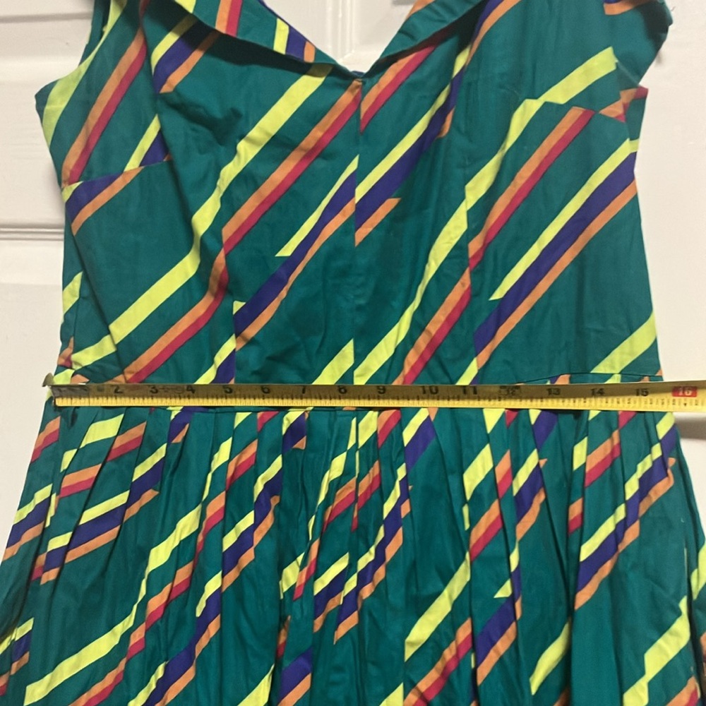 Colorful Striped Cotton Dress - Picture 3 of 6